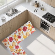 Kitchen Floor Mat 2pcs Set 40x120 + 40x60cm Non-slip Waterproof Thicken Doormat for Bathroom Rug