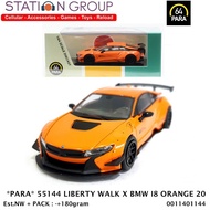 PARA 55144 LIBERTY WALK X bmw I8 ORANGE 1-64 - DIECAST