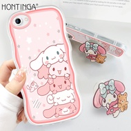 (Free Holder) Hontinga Casing Case For Vivo Y75 5G Y76 5G Y77 5G Y72 5G Y71I Y81I vivoy72 vivoy76 Case Transparent Clear Cases Anime Cut Girls Soft Silicone Full Shockproof Rubber Cases Back Cover Phone Casing Softcase For Girls
