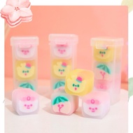 Cute Fruit Pattern Eraser Mini Eraser Cute Jar Eraser