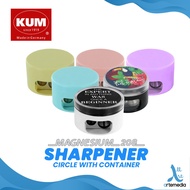 Kum Sharpener Magnesium 208circle Container Pencil Sharpener