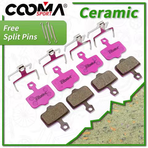 4 Pairs Ceramic Bicycle Disc Brake Pads for SRAM DB LEVEL, AVID Elixir R, CR, CR Mag, 1/3/5/7/9, X.0