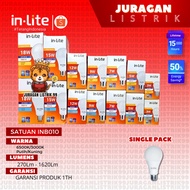 INLITE - LED BULB LAMP VALUE INB010 3WAT/ 5WAT 7WATT/ 9WATT/ 12WATT/ 15WAT/ 18WATT WHITE/ YELLOW/ LE