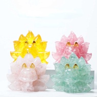 2 Natural Crystal Siyam Na Buntot Soro Home Decoration Ilarawan Cute Siyam Na Buntot Soro Minia