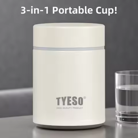 Tyeso Stainless Steel Tumbler Tyeso 400/500ML 304 Stainless Steel Insulated Coffee Tumbler Cup with