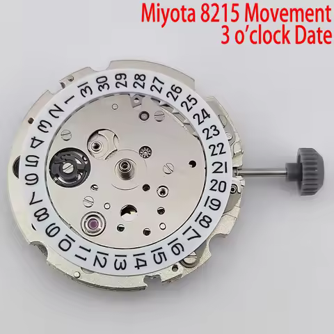 Miyota 8215 Watch Movement High Accuracy Automatic Mechanical Movement 21 Jewels 3 o'clock Date Watc