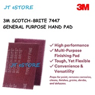 [JT eSTORE] 3M Scotch-Brite Hand Finishing Pads 7447 / General Purpose Hand Pad (Maroon) (1 Pcs)