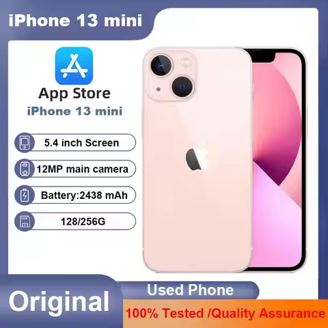 Apple iPhone 13 mini Original Used Unlocked 5G Mobile Phone Face ID 5.4" 128/256GB ROM 12MP Camera H