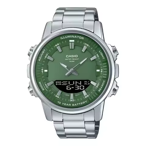 Casio AMW-880D Series Men's Business Leisure Watch Light Dual Display Pointer Multifunctional Waterp