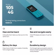 [NEW SET] Nokia 105 4G 2023 (1.8" Display | FM Radio) 1 Year Nokia Malaysia Warranty