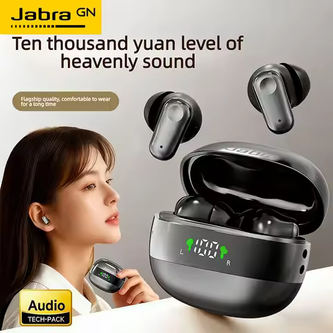 Jabra Mini Headphones Wireless Bluetooth Earphones Sleep Headset with Mic Noise Reduction Heavy Bass