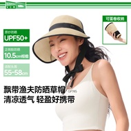 Beneunder GP745 Women's Foldable Sun Hat, UPF50+ Sun Protection & Egg Roll Fold, Straw Material with