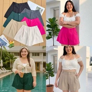 【现货】TALENT Big Size Thailand High Waist Short Pants(Free Size XL-3XL 32-40Inch)大码西装高腰裤裙
