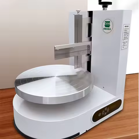 Bakery Equipment Birthday Cake Automatic Decorating Cream Depositor Smoother Frosting Coating Icing 