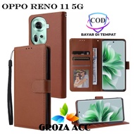 Flip Case OPPO RENO 11 5G Case Wallet leather Casing Wallet Case Wallet leather Flip Case OPPO RENO 8 5G Casing hp leather Wallet leather Flip Cover