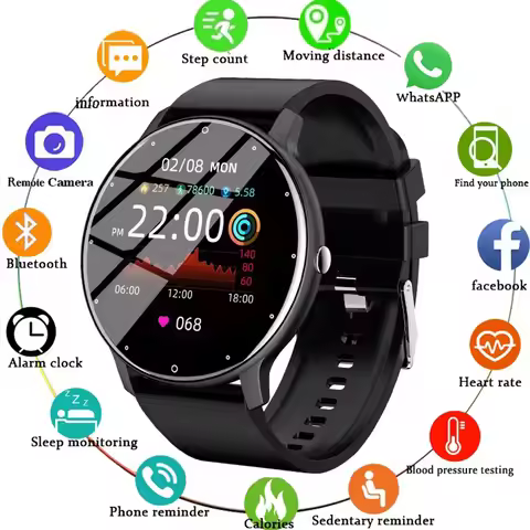 ZL02 Smart Watch Sport Fitness Smartwatch For Women Men Lady Sleep Heart Rate Monitor IP67 Waterproo