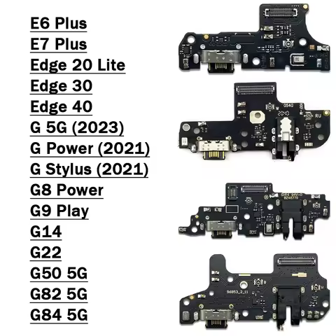 USB Charging Port Dock Connector Flex Cable Board For Motorola Moto G14 G22 G50 G82 G84 E6 E7 Plus E