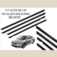 Toyota Altis 08-14Y ZZE142 Door Glass Moulding(Black)(1Car 4pcs to choose)