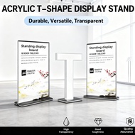Arcylic T-Shape Table Stand Display Holder [A4 A6 A5] Card