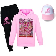 Babies Clothes for Baby Set Barbie Outfit Children's Clothing Long Sleeve Hooded Sweater Trousers Ha