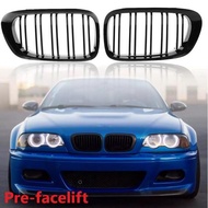 bmw Grill Kidney Grille Nose Double Slat Cap Glossy M Color E46 318I