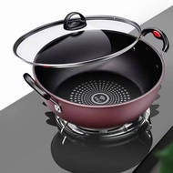 28CM Non Stick Soup Pot Induction Stew Pan Induction Pot Non Stick Kaserola Gas Universal Induction 