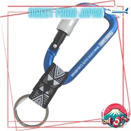 Tough Label Carabiner with Strap, 8mm, Blue x Black VEX-153 and Silver x Silver VEX-154 [Japan Shipm