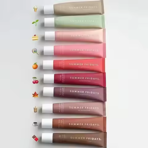 Summer Friday's Lip Balm Moisturizing Mirror Lip Gloss Lip Pink Guava Vanilla Coffee Cake Smell Lips