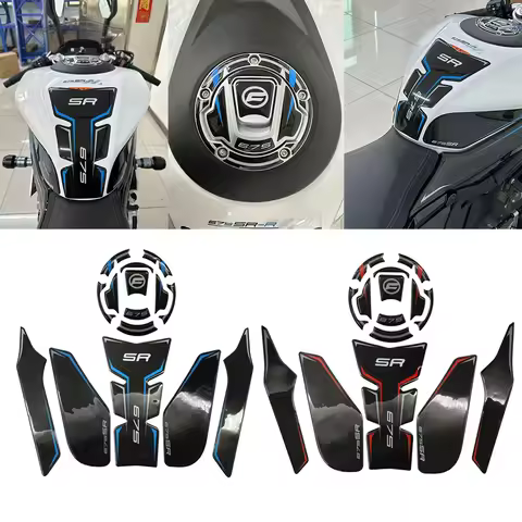 For CF MOTO 675SRR 675 SR-R 675 sr 675sr-r Motorcycle Accessories 3D Sticker Fuel Tank Pad Traction 