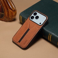 Suitable for iPhone 17 Pro Max Leather Elastic Card Slot Phone Case Apple 17 Pro Max Shockproof Cove