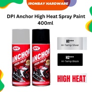 DPI Anchor High Heat Spray Paint 400ml High Temperature so 600 Celsius Spray Paint/ Heat Resistant/ 