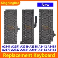 New Laptop Replacement Keyboard UK English For Macbook Air A2179 A2337 A2681 A2941 A3240 Pro A2141 A