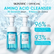 SKINTIFIC Amino Acid Gentle Cleansing Mousse Cleanser Oil Control pencuci muka Fade Acen Face Wash O