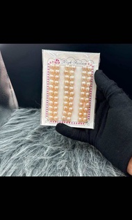 Natural freshwater pearls half drilled loose pearl in to a pack of 66 pcs for women earring. 8.0