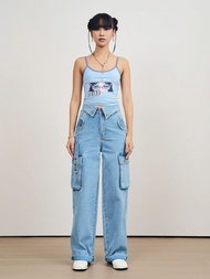 Niyom Jeans : รุ่น  BCG001.1 กางเกงยีนส์ผู้หญิง ทรงกระบอก