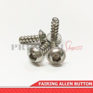 12x9/16" Stainless Body Bolt Screw Motor Motorcycle Fairing Allen Button Screws 12x9/16 12 x 9/16