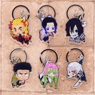 2021 Demon Slayer Keychain Kimetsu no Yaiba Key Ring Hot Sales Double Sided Acrylic Key Chain Pendan