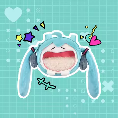 Official Vocaloid Cosplay Mini Ita Bag Plush Earphone Phone Pouch Miku Itabag Anime Purse Student Me