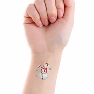 4Pcs Cartoon Santa Claus Elk Tattoo Stickers for Kids Funny Water Transfer Temporary Fake Tattoos Children Christmas Gift Classic Toys
