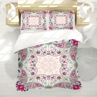Pink Paisley Pattern 3D Printed Duvet Cover Fashion Bohemian Style Luxury Bedding Sets Soft Comforta