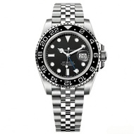 Fashion Mens Watches Luxury GMT Master Style Quartz Watch Stainless Steel Date Casual Business Wrist