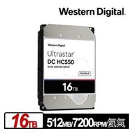 WD Ultrastar DC HC550 16TB 3.5吋企業級硬碟