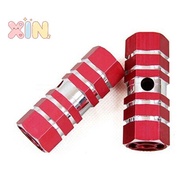 [duy-t] 2Pcs Aluminum M TB Bike Bicycle A xle Pedal Non-slip Front Rear A xle Foot Pegs Bicycle Socl