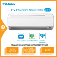 Daikin Standard Non Inverter Air Conditioner FTV-P R32 2.0HP Smart Control 3 Star Rating Air Cond FTV50PB FTV50PBLF Penghawa Dingin