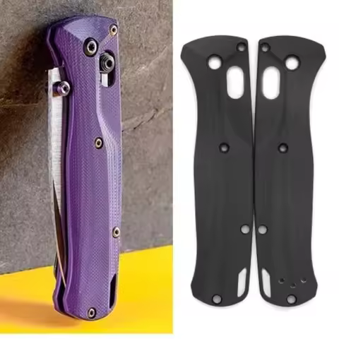 A Pair 535 Knife Handle Scales: G10 Composite Replacement Parts with Mounting Screws Accessories