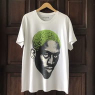 Kaos / T-Shirt Dennis Rodman Big Face Green Hair Not Supreme Nike NBA