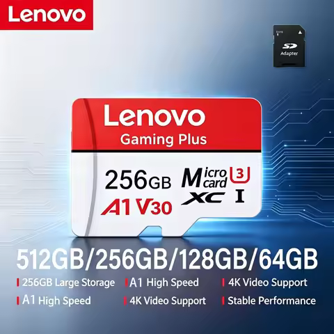 Lenovo Micro TF SD Card 256GB Memory Card 128GB Micro SD Card 64GB 32GB TF Card UHS-II A1 Class 10 f