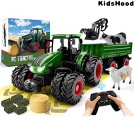 Hot Remote Control Tractor Toy Childrens Remote Control Tractor Suit and Truck and Trailer Front L