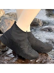 防水鞋套防滑加厚乳膠材質男女雨天雨鞋套
