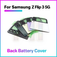 Trở Lại Pin Bìa Glass vỏ điện thoại Samsung Galaxy Z Flip3 Filp 3 5G F711B F711U F711W F7110 F711 th